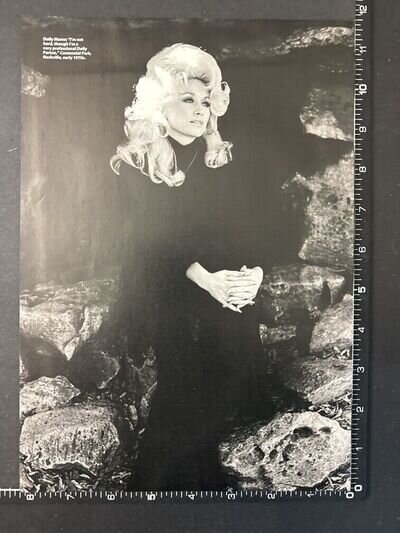 DOLLY PARTON - NASHVILLE EARLY 70S 8X12' Original Magazine Photo Page M118