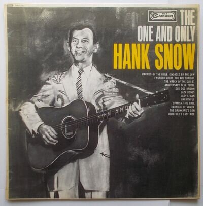 Hank Snow: "The One And Only Hank Snow". RCA Camden CDN-5102. Mono. 1962. 12" LP