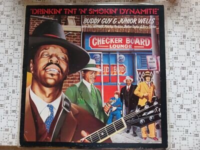 BUDDY GUY & JUNIOR WELLS DRINKIN TNT N SMOKIN DYNAMITE VINYL LP RL0034 EXC