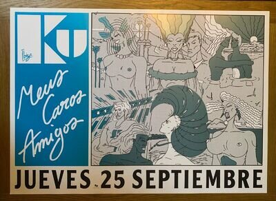 Vintage KU Club Ibiza poster – 1986