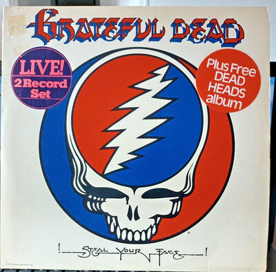 Grateful Dead Live 2 Record set STEAL YOUR FACE with Dead Heads inc