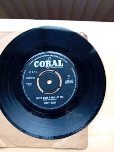 Buddy Holly " Love's Made A Fool Of You " 7"45 Vinyl Single Issued 1964 EX.