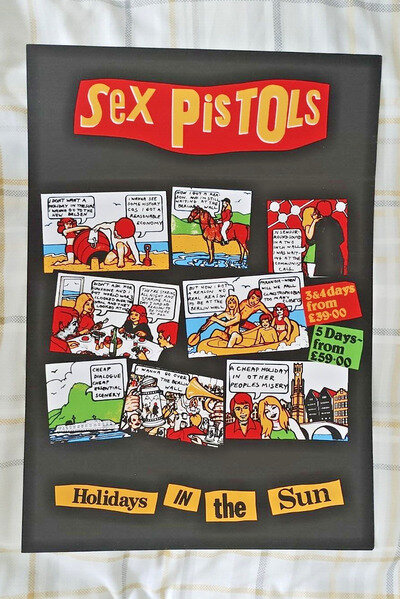 SEX PISTOLS HOLIDAYS IN THE SUN PRINT POSTER