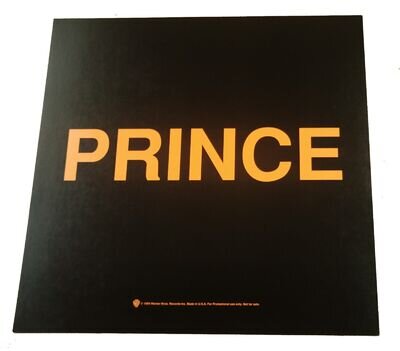 PRINCE DISPLAY Poster USA Promo Only BLACK ALBUM 'In-Store' Display Card Rare