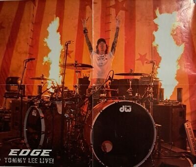 TOMMY LEE DW DRUMS PROMO POSTER ,20"x16",Motley Crue Poster, Original