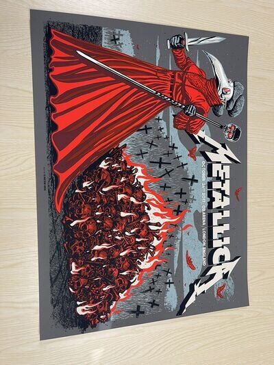 Metallica Poster London O2 Arena 2017