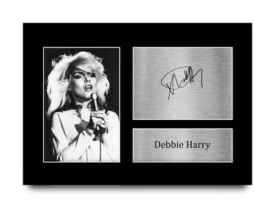 Debbie Harry Signed Pre Printed Autograph A4 Photo Gift For a Blondie Fan