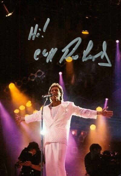 Sir Cliff Richard Signed 6x4 Photo Summer Holiday Pop Rock Music Autograph + COA