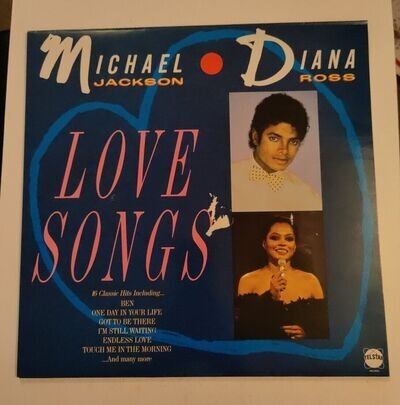 Michael jackson and diana ross love songs uk lp album 1987 STAR2298 telstar VG+