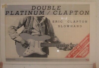 Eric Clapton Poster Trade Ad Slowhand Double Platinum