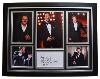 Michael Ball Signed Framed Autograph 16x12 photo display Music Les Miserables