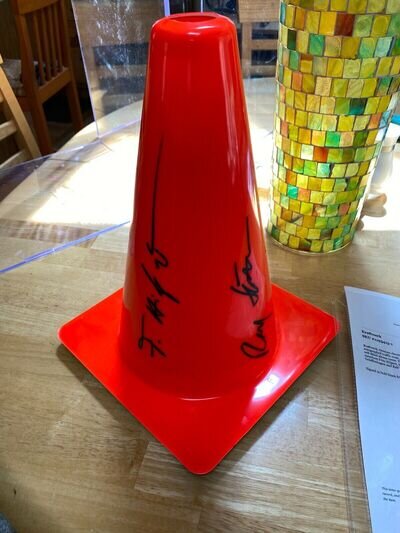 Kraftwerk Traffic Cone Signed Autographed Ralf Hütter ELECTRONIC MUSIC KRAUTROCK