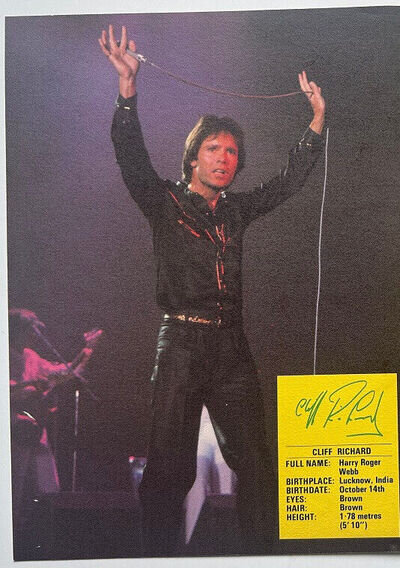 CLIFF RICHARD ~ 1981 Full page UK magazine annual poster