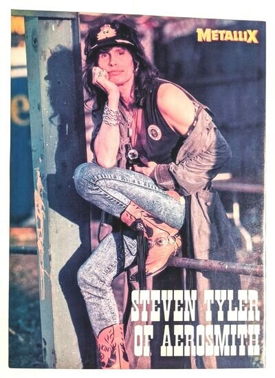 AEROSMITH / STEVEN TYLER / L.A. GUNS / MAGAZINE FULL PAGE PINUP POSTER CLIPPING