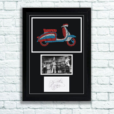 The Who Quadrophenia Autographs Memorabilia Poster Keith Moon Townshend UNFRAMED