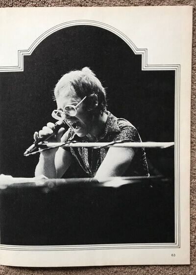 ELTON JOHN - 1976 Full page UK magazine annual poster