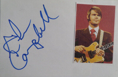 GLEN CAMPBELL AUTOGRAPH.