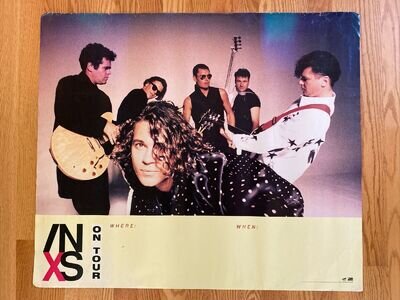 INXS Vintage Promo Tour Poster - 1990