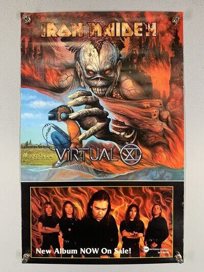 Iron Maiden Blaze Bailey Poster Official CMC Records Promotion Virtual XI 1998