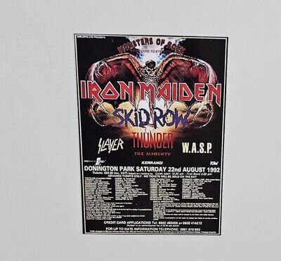 Donington Monsters of Rock 1992 Poster Fridge magnet Fear Of The Dark