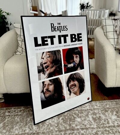 The Beatles - Let It Be (2024 Restored 1970 Film) - A1 Genuine Movie Poster