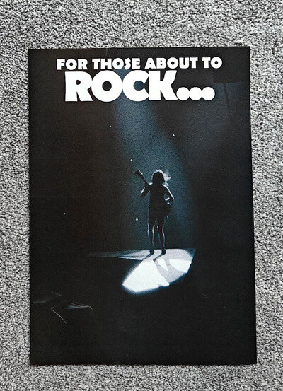 AC/DC - Angus Young - 'For Those About to Rock..' Magazine Picture / Mini-Poster