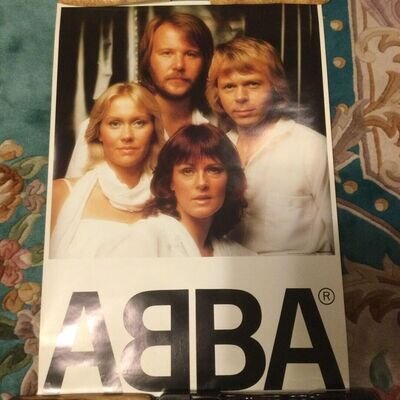 ABBA / 1980s Discomate Records Japan Original Promo Poster B2 20x28 in