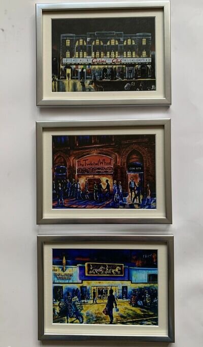 Northern Soul; "The Three Great Northern Soul Clubs" Mounted and Framed.