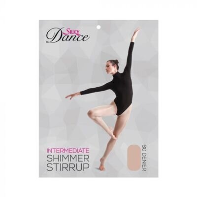 Silky Intermediate 60 Denier Shimmer Stirrup Foot Dance Tights Toast Light Toast