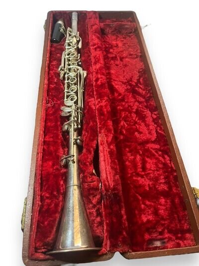 BENAL HENTON KNECHT SILVER CLARINET W/ Michell Lurie Springboard Untested Parts