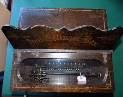 Home Music Box Gem Roller Organ Organette Orguinette Barrel Organ 10 tunes