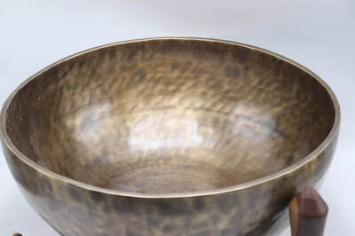 Special 18 inch Tiger Antique singing bowl, Tibetan singing bowl handmade in Nep