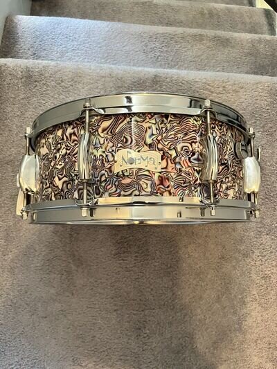 Vintage Norma Snare Drum 5x14 Abalone Pearl Finish 8 Lug Exc. Cond. Big Fat Tone