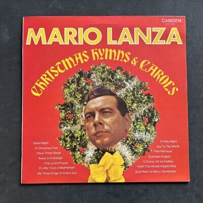 Mario Lanza. Christmas Hymns And Carols. 12 Inch Vinyl Lp