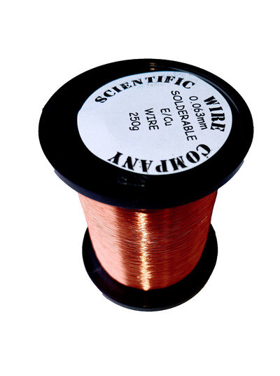 44AWG 0.05mm ENAMELLED COPPER GUITAR PICKUP WIRE, MAGNET WIRE, COIL WIRE -250G