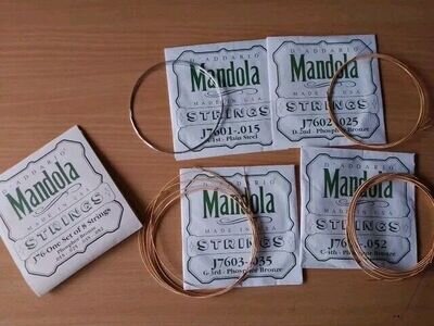 D'Addario EJ76 Mandola Phosphor Bronze J76 Light 15-52 Strings