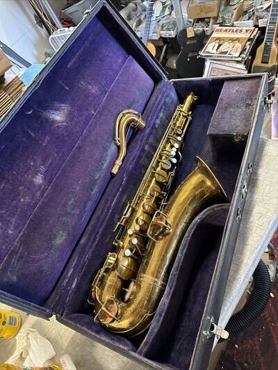 Vintage 1930s Geo M Bundy by Conn/Pan American LP Tenor Saxophone / VGC