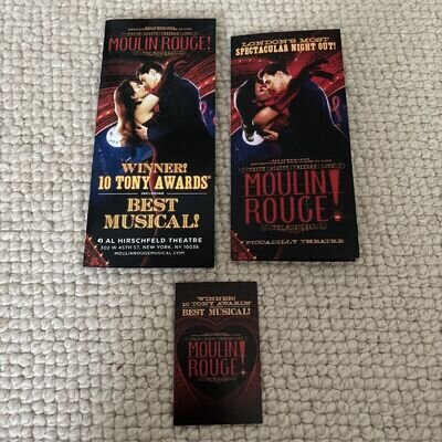 Moulin Rouge Musical Piccadilly London Al Broadway Theatre Leaflet Flyer Card