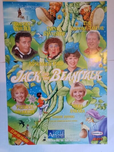 10 Pantomime posters featuring Robert Powell, Keith Harris, Kate O'mara and more