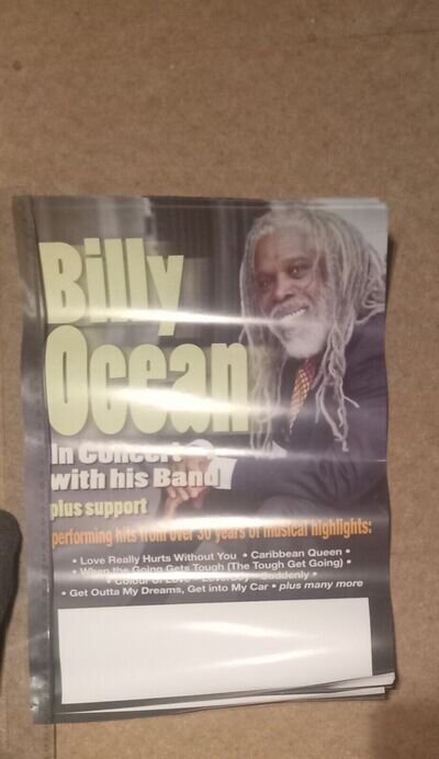 Billy Ocean 2009 Theatre Tour Poster