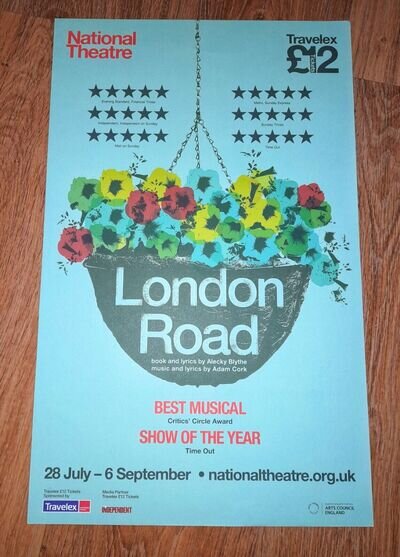 LONDON ROAD - Original West End Theatre poster: SUPER RARE