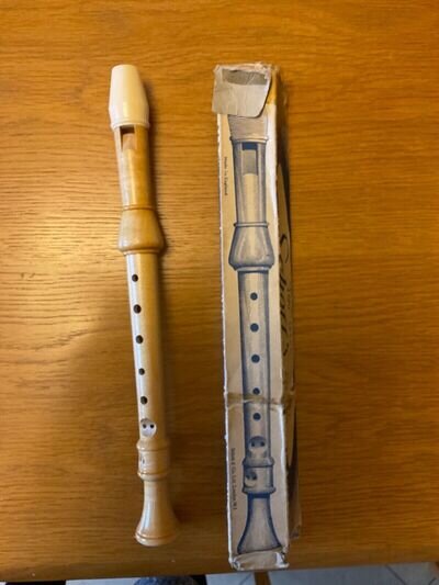 Schott's Descant Recorder, more than 60 years old, still in original box