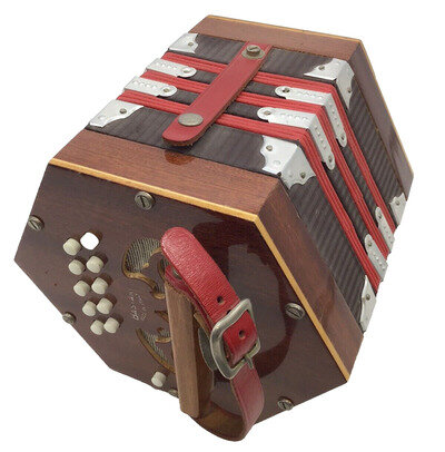 Bastari Anglo Wooden Concertina, Made In Italy