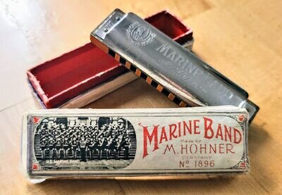 M. Hohner Harmonica Marine Band 1896 Made In Germany Key of C