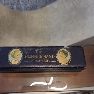 The Hohnerband By M.Hohner German Harmonica 20/40 Holes C With Box