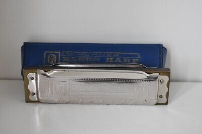 M Hohner Harmonica Blues Harp with Plastic Case Made in Germany (u)