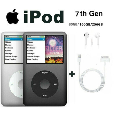 NEW" Apple iPod Classic 7th Generation 160GB Black( Retail box)-5 years Warranty