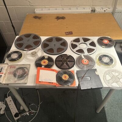 Reel To Reel Tapes plastic and 2 x metal Mixed Bundle Job Lot