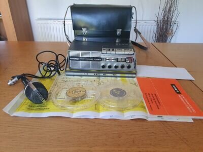 Uher 4400 Report Reel to Reel Tape Recorder Original Leather Case & Manual