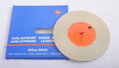 Agfa White Leadertape Vorlaufband (250 M) - Leader Tape (1/4 - 820F)